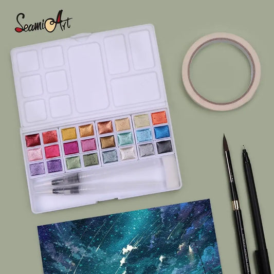 Metallic Water Color Paint Set